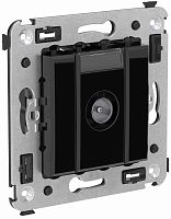 Розетка TV Оконечная без рамки DKC Avanti 1-м. черный квадрат картинка